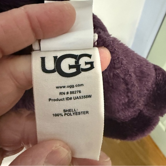UGG Women's Cozy Dark Purple Robe - Picture 3 of 7
